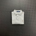 Ralph Lauren Striped Soft Cotton Polo Shirt - Grey