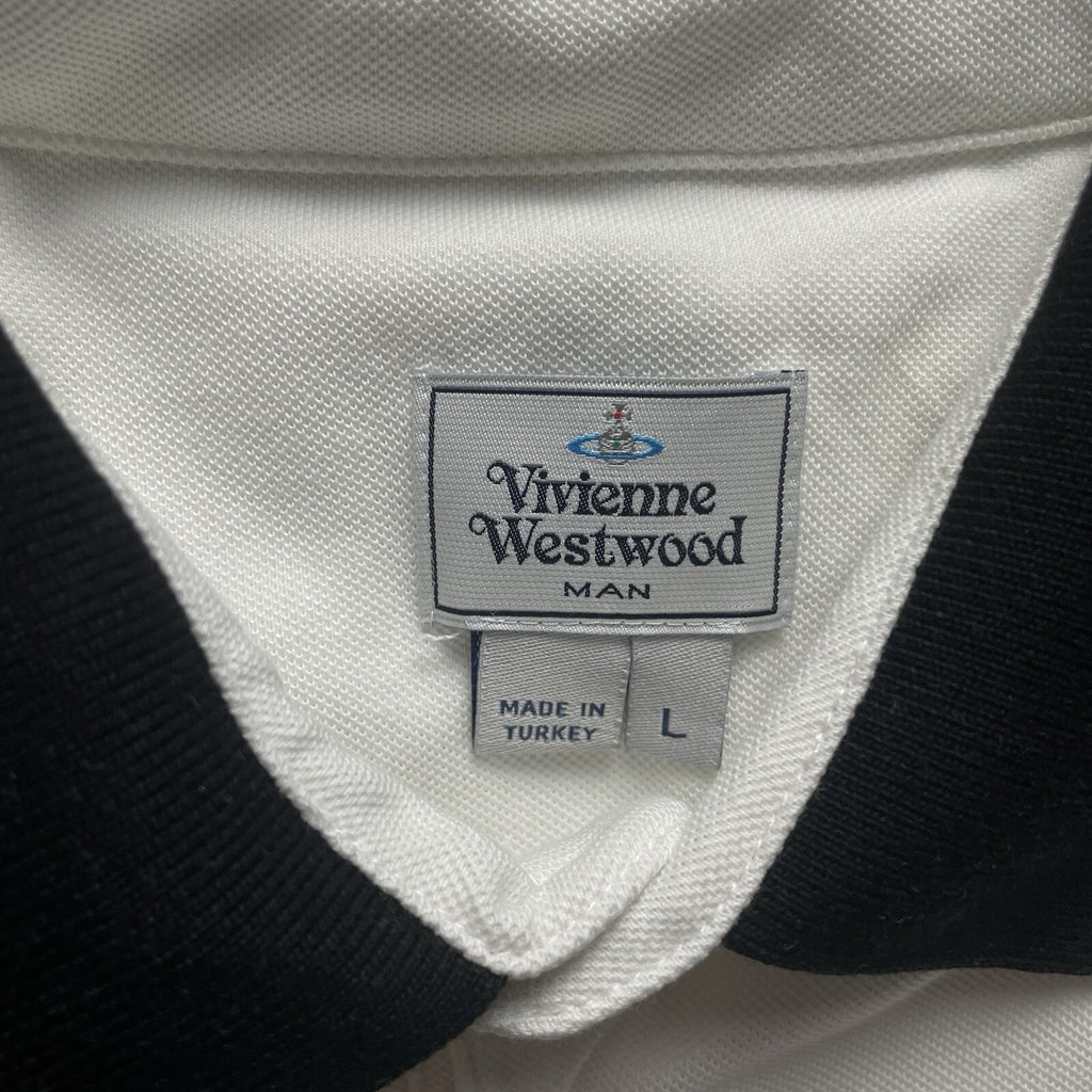Vivienne Westwood White Polo Shirt | Men’s Slim Fit L / 3334