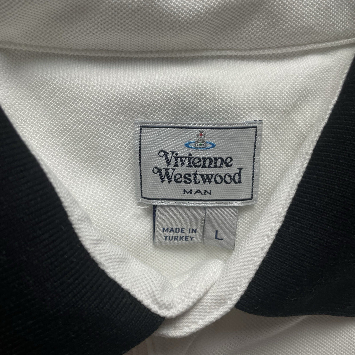 Vivienne Westwood White Polo Shirt | Men’s Slim Fit L / 3334
