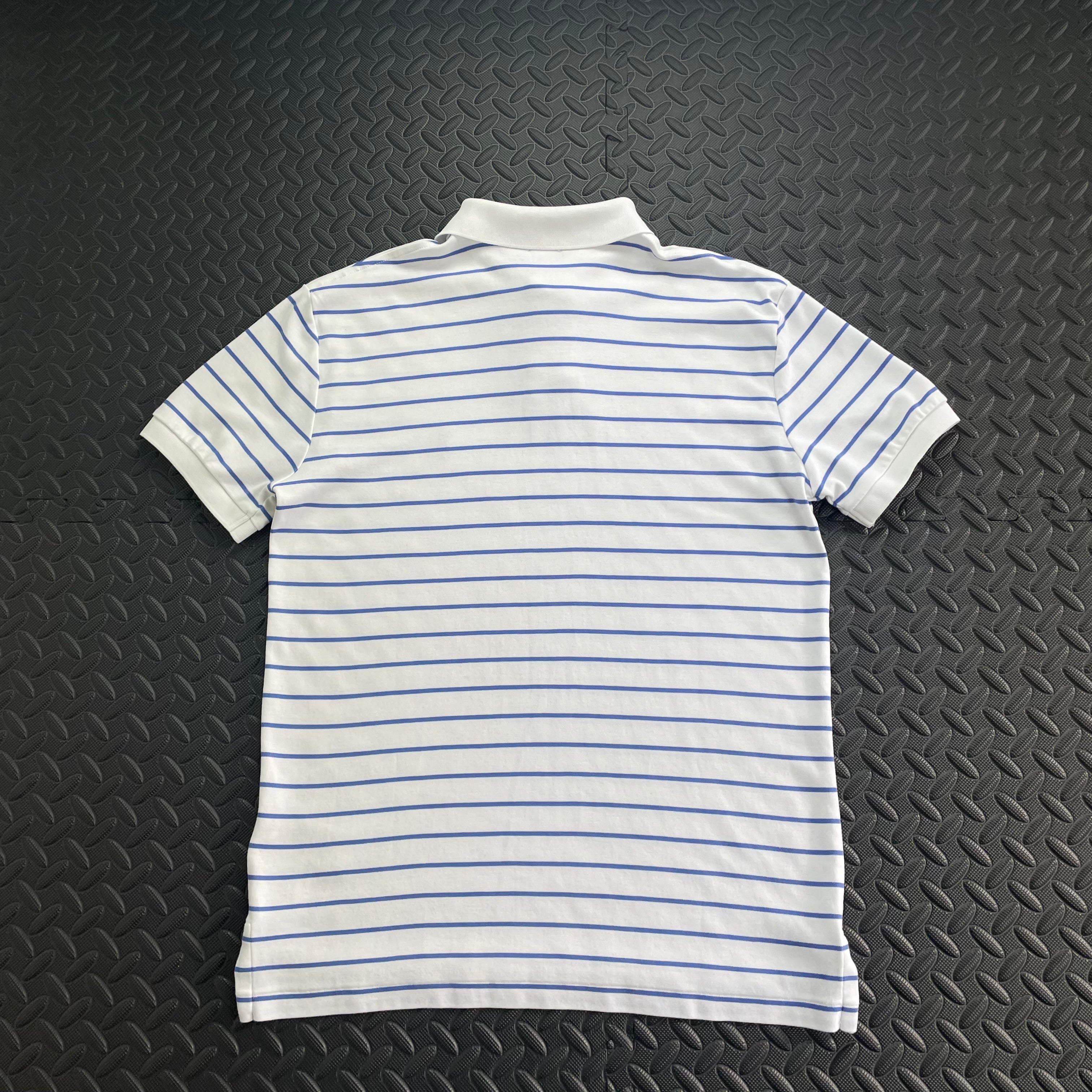 Ralph Lauren Striped Soft Cotton Polo Shirt - White