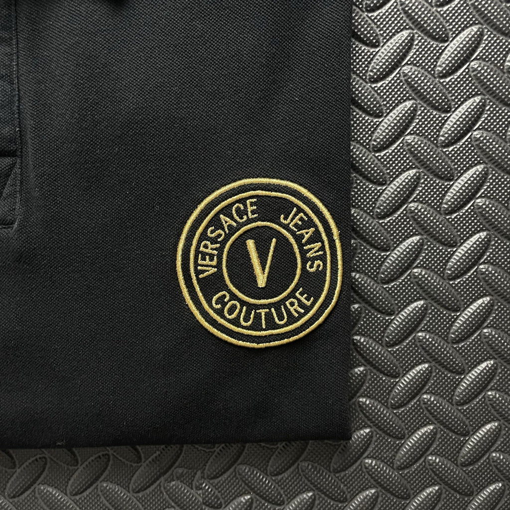 Versace Black Polo Shirt | Men’s Classic Fit M / 2877