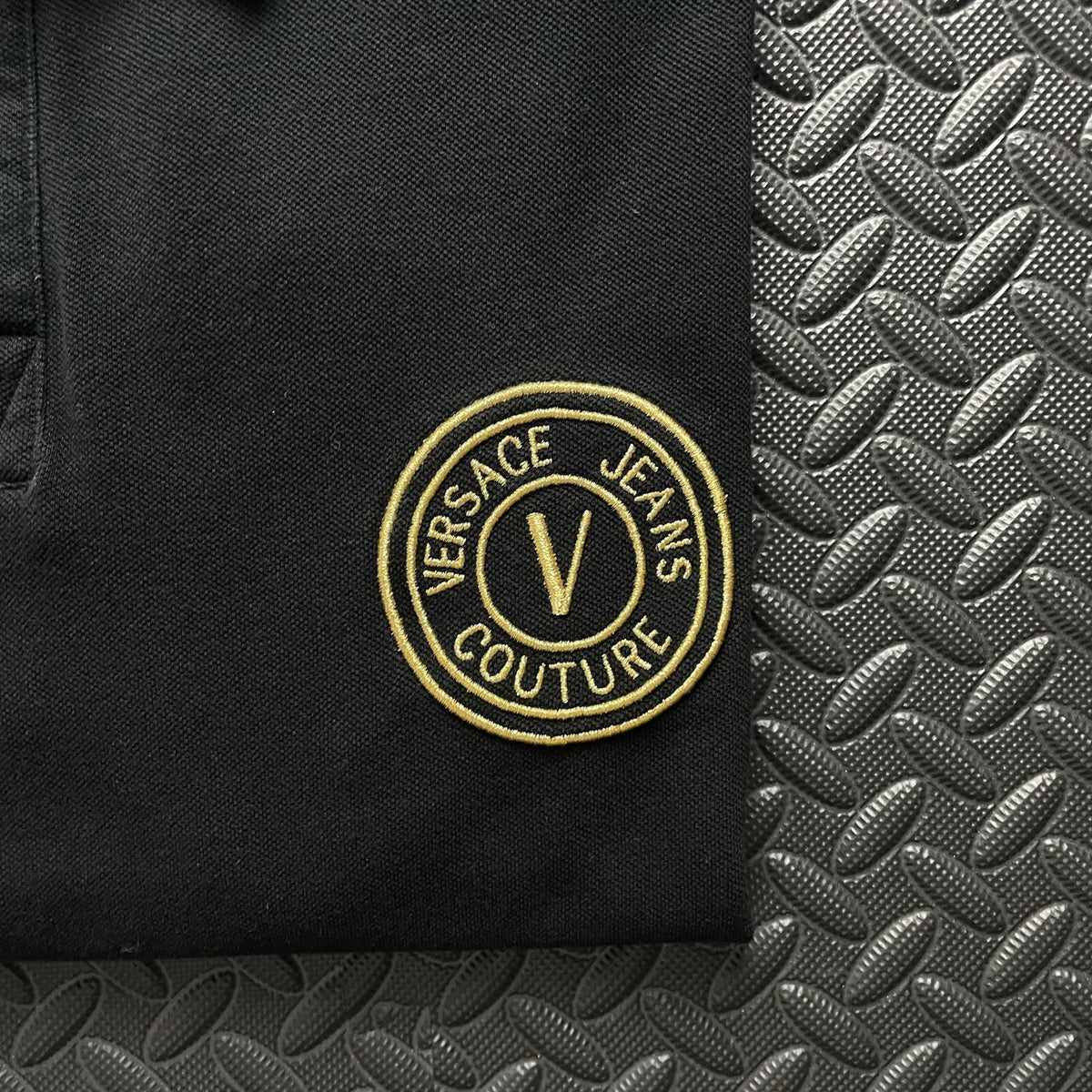 Versace Black Polo Shirt | Men’s Classic Fit M / 2877