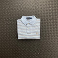 Ralph Lauren Striped Soft Cotton Polo Shirt - Light Blue