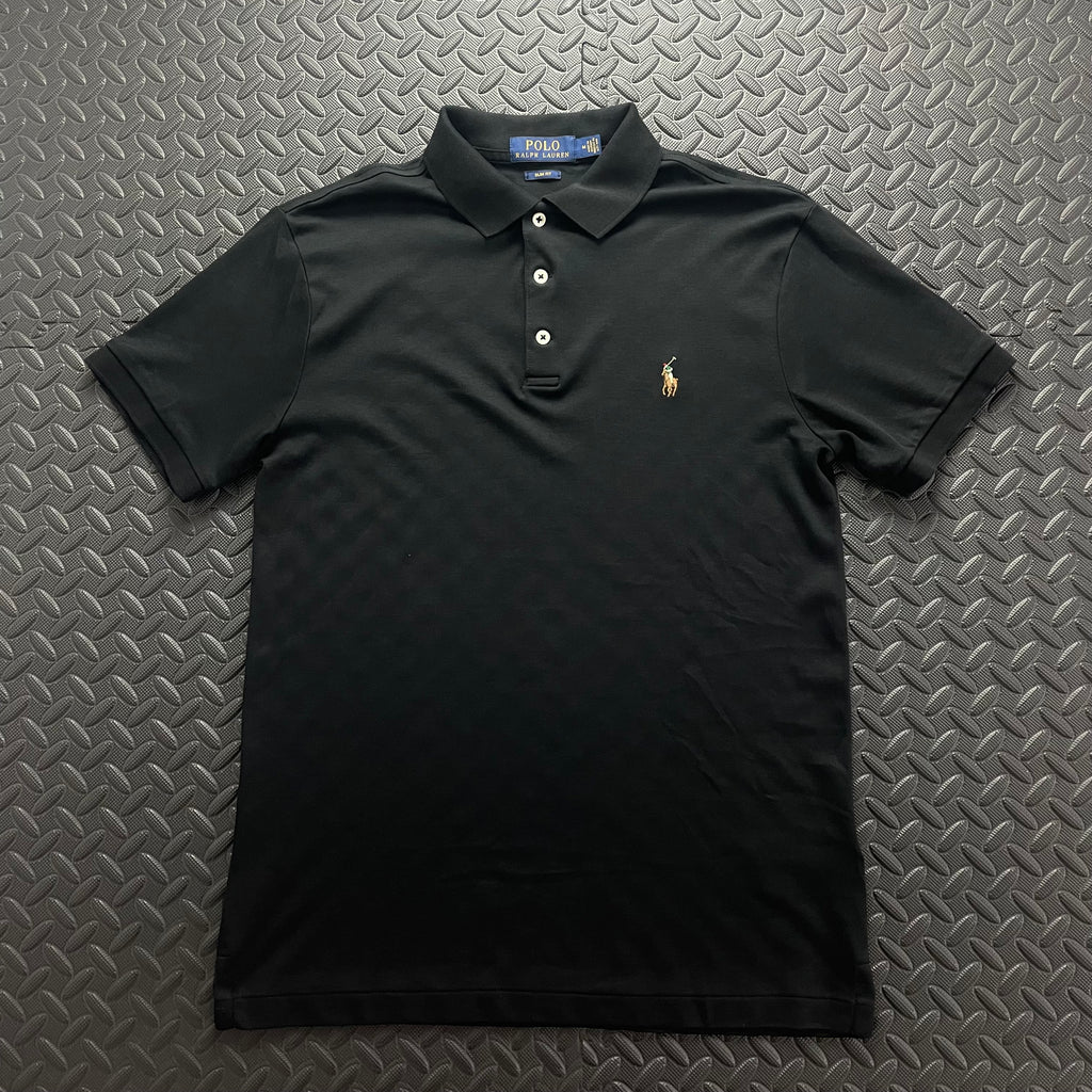 Ralph Lauren Soft Cotton Polo Shirt - Black