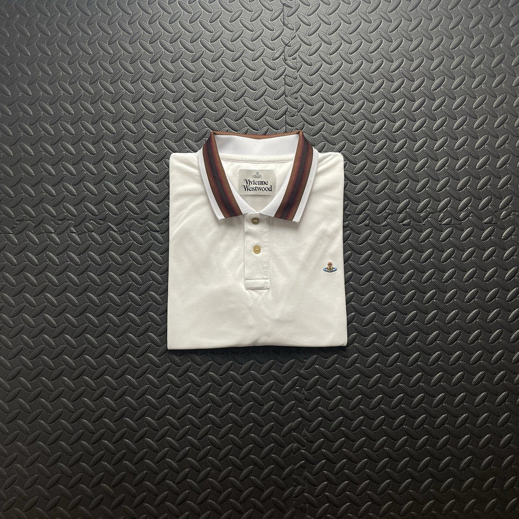 Vivienne Westwood White Polo Shirt | Men’s Slim Fit XL / 3303