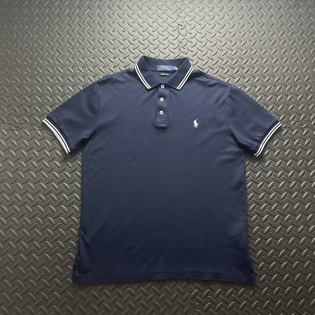 Ralph Lauren Navy Polo Shirt |  Men’s Custom Slim Fit S