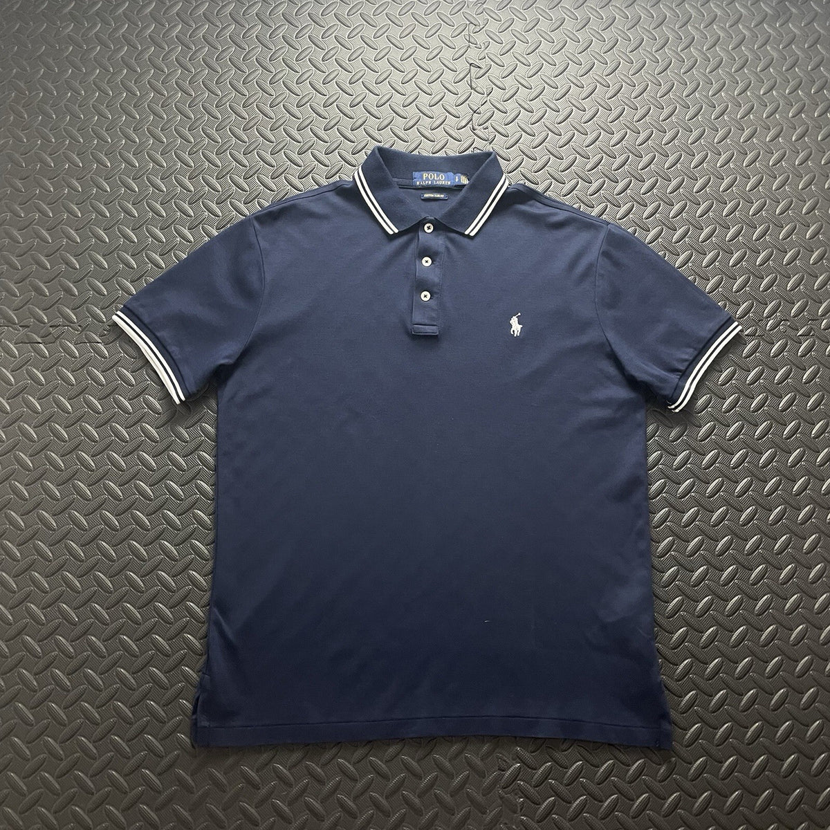 Ralph Lauren Navy Polo Shirt |  Men’s Custom Slim Fit S
