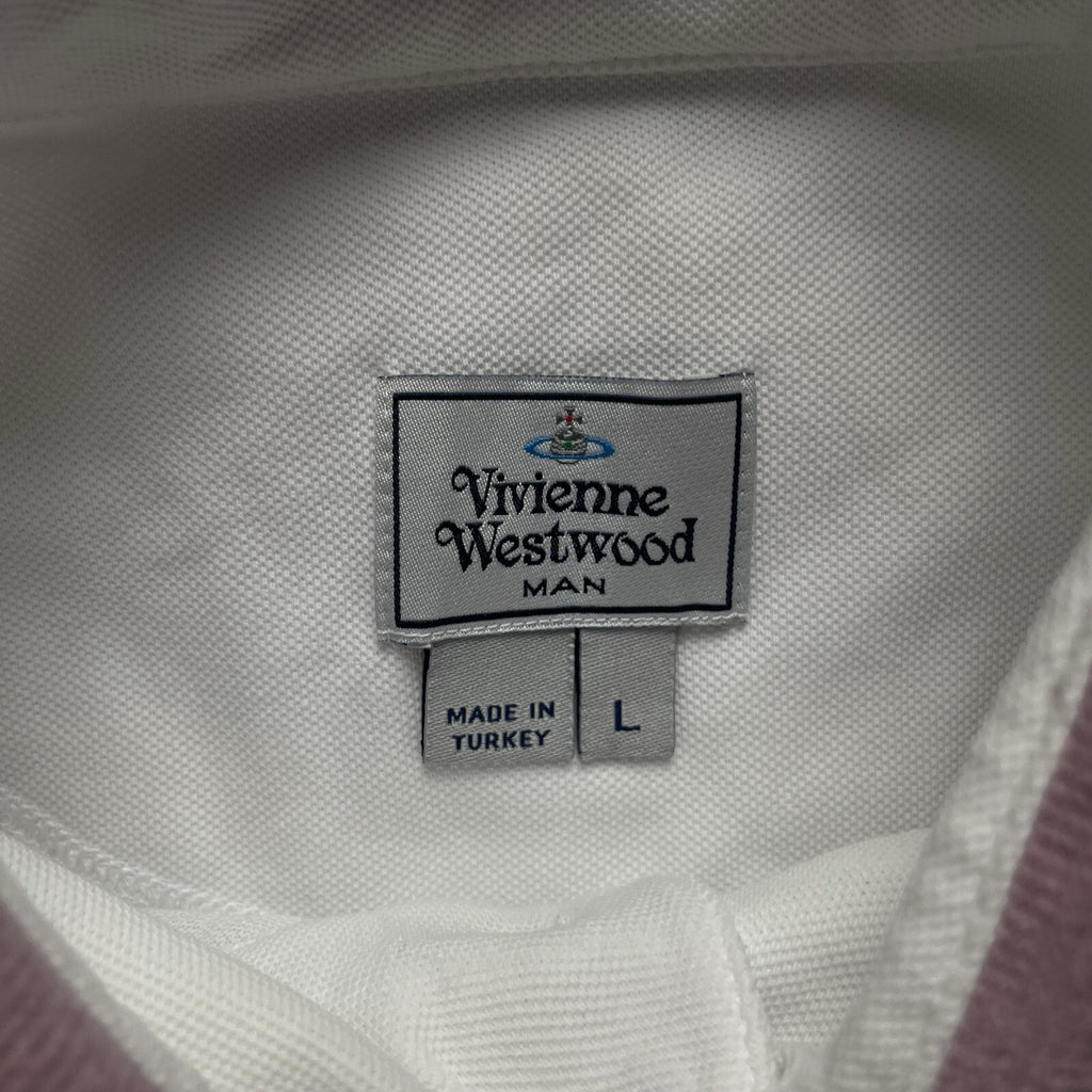 Vivienne Westwood White Polo Shirt | Men’s Slim Fit L / 2938