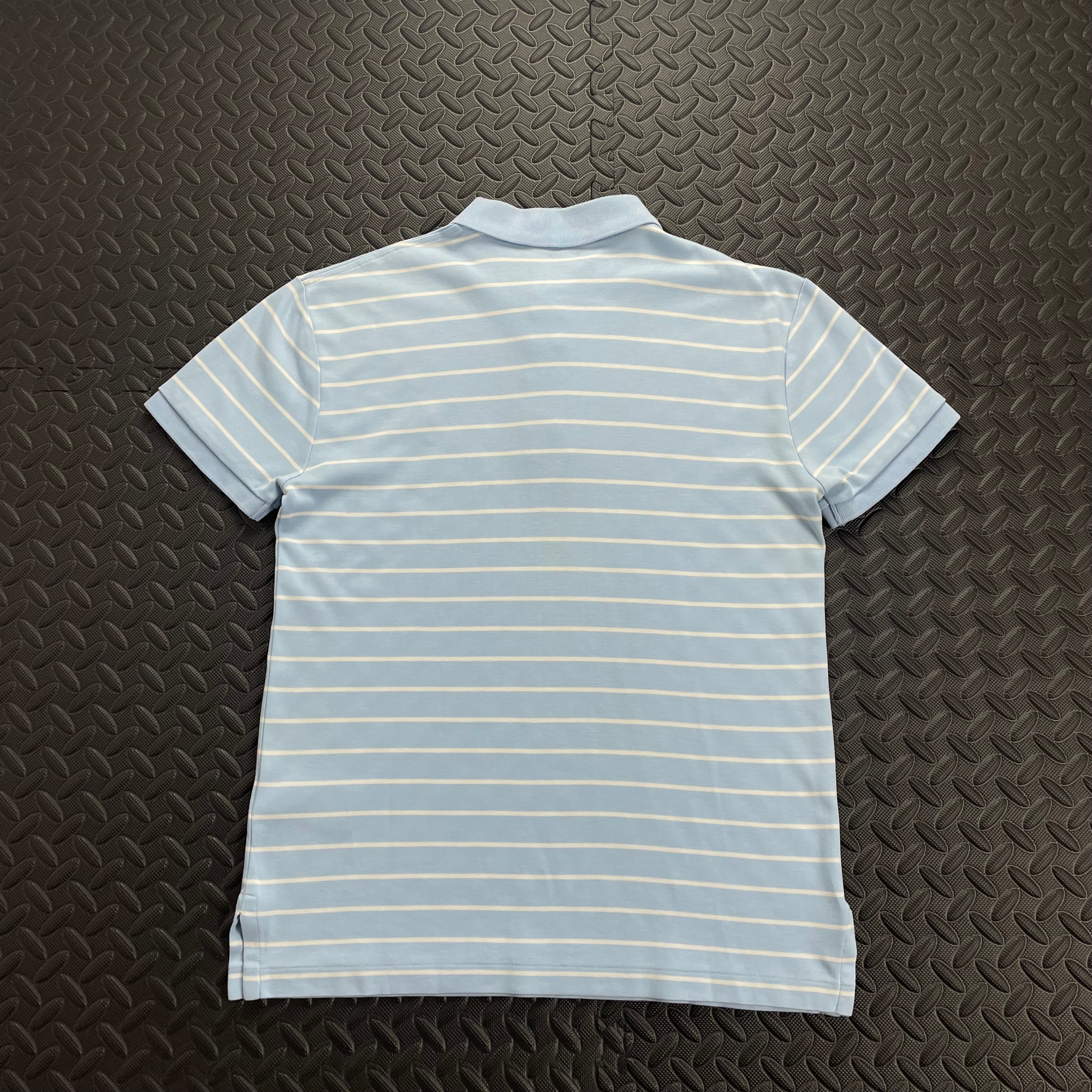 Ralph Lauren Striped Soft Cotton Polo Shirt - Light Blue