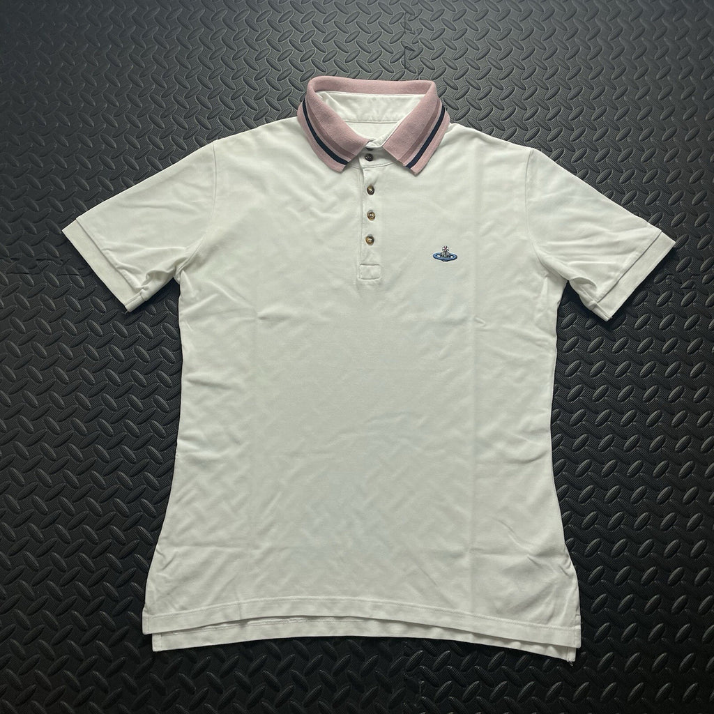 Vivienne Westwood White Polo Shirt | Men’s Slim Fit L / 3370