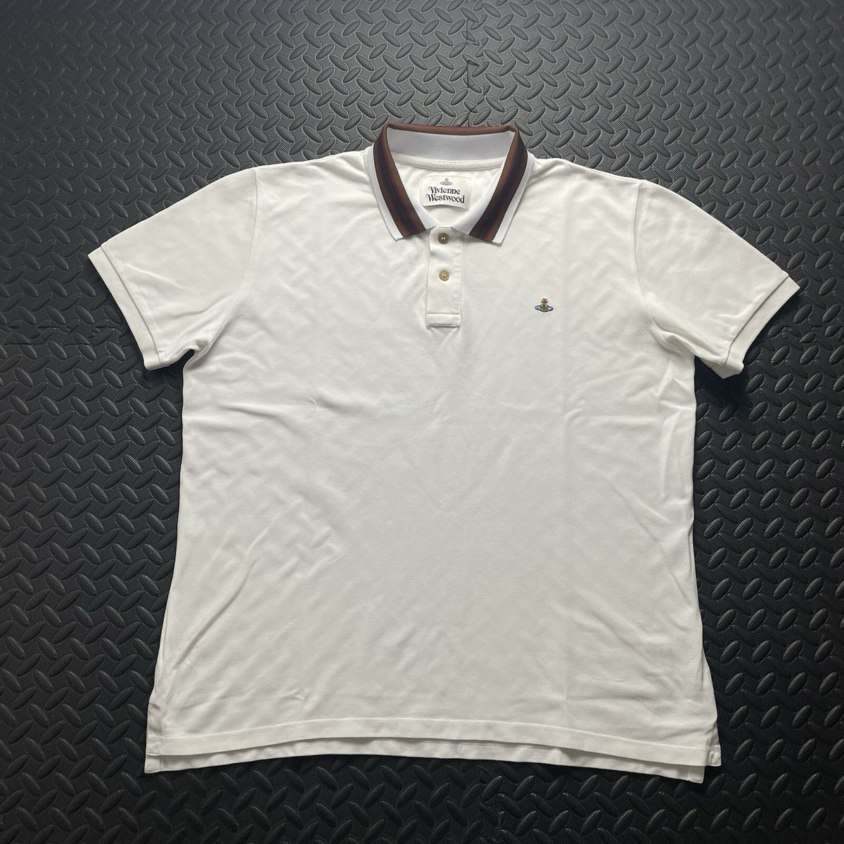 Vivienne Westwood White Polo Shirt | Men’s Slim Fit XL / 3303