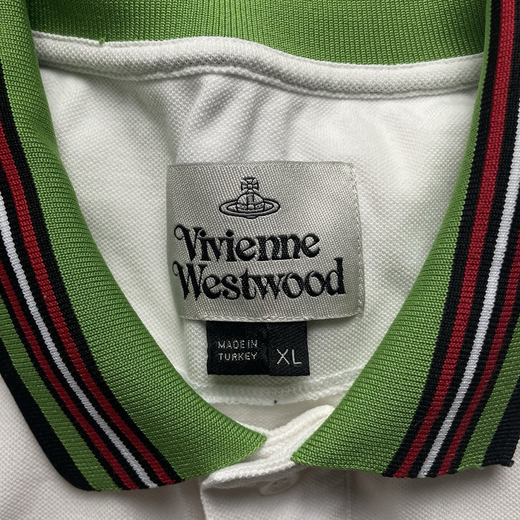 Vivienne Westwood White Polo Shirt | Men’s Slim Fit XL / 3304