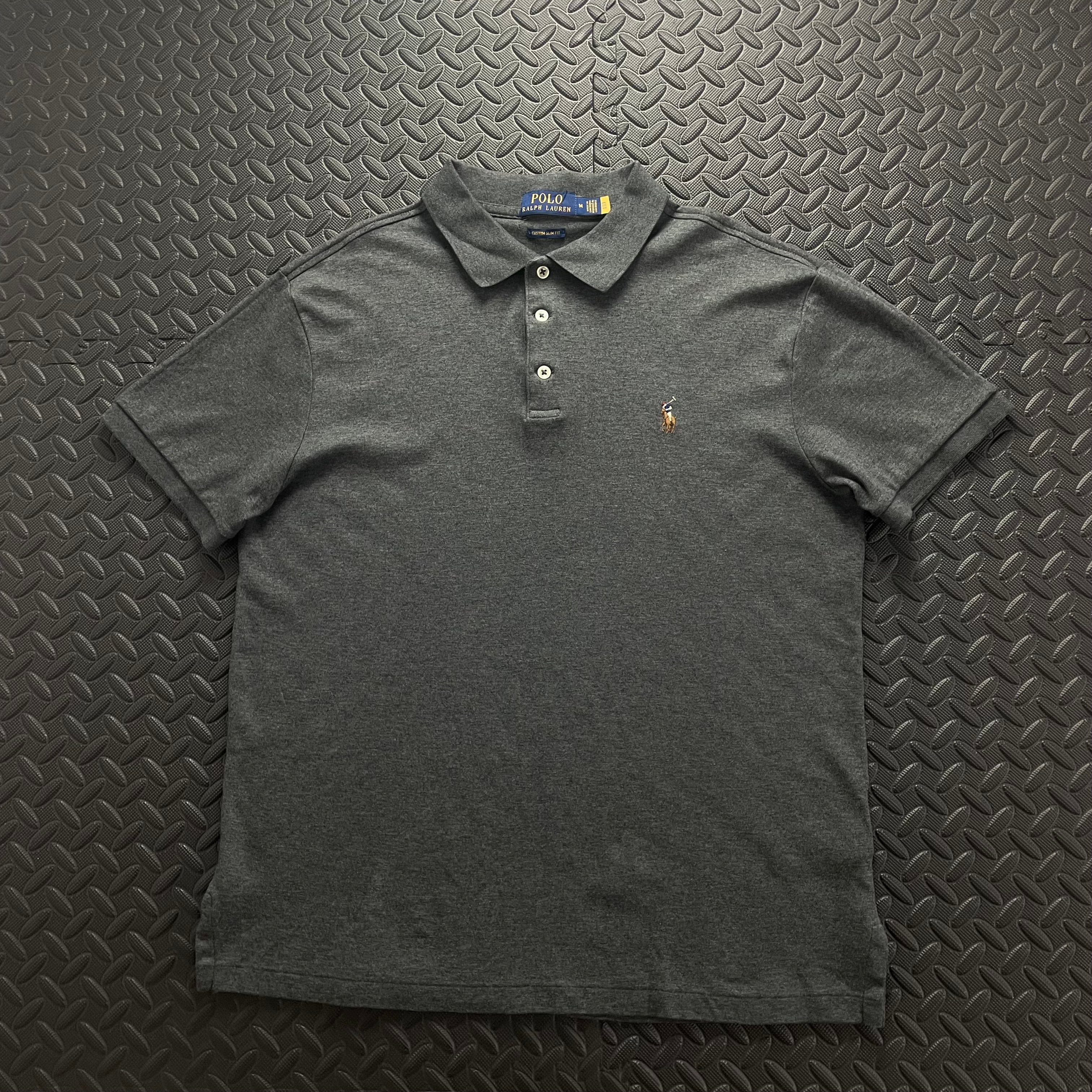 Ralph Lauren Soft Cotton Polo Shirt - Dark Grey