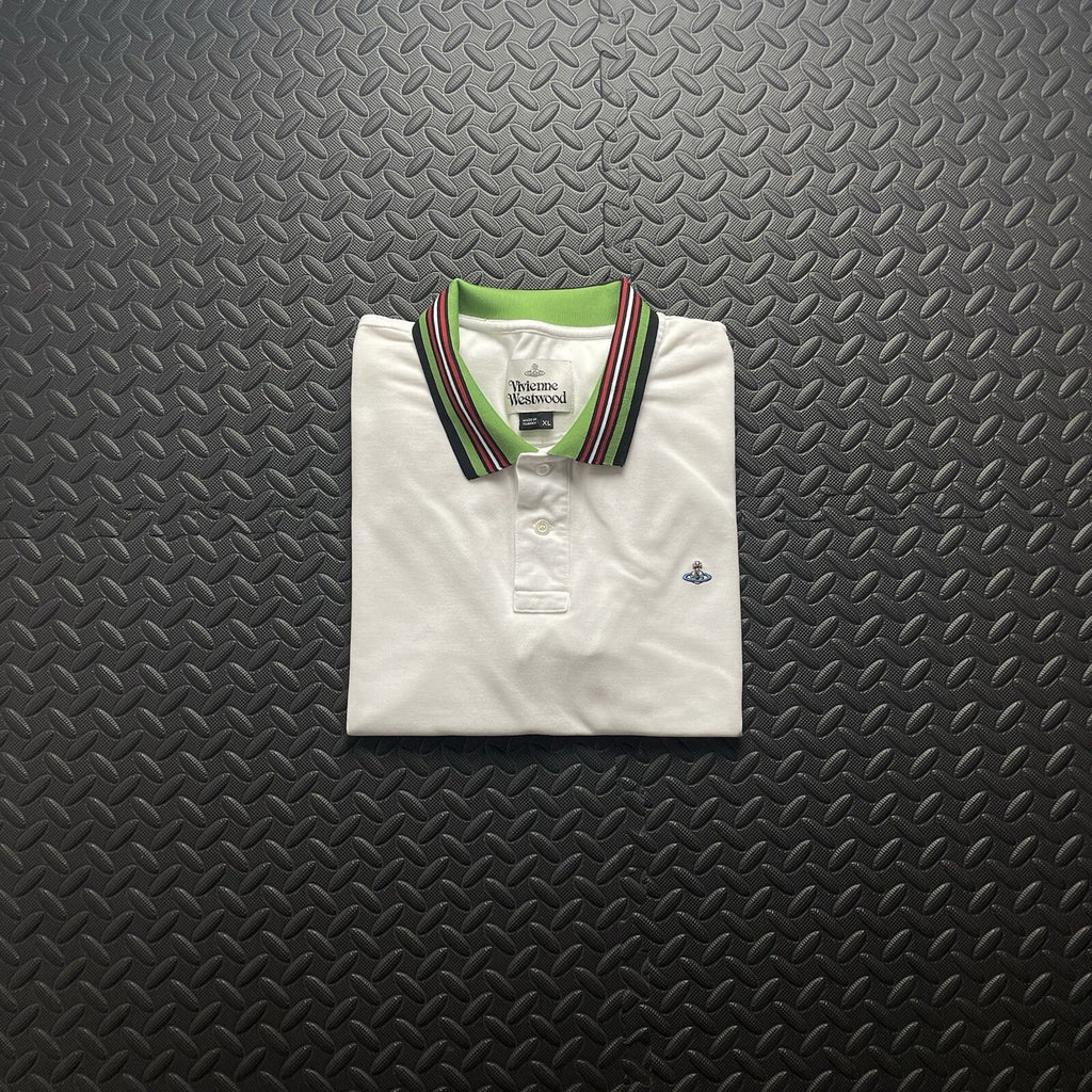 Vivienne Westwood White Polo Shirt | Men’s Slim Fit XL / 3304