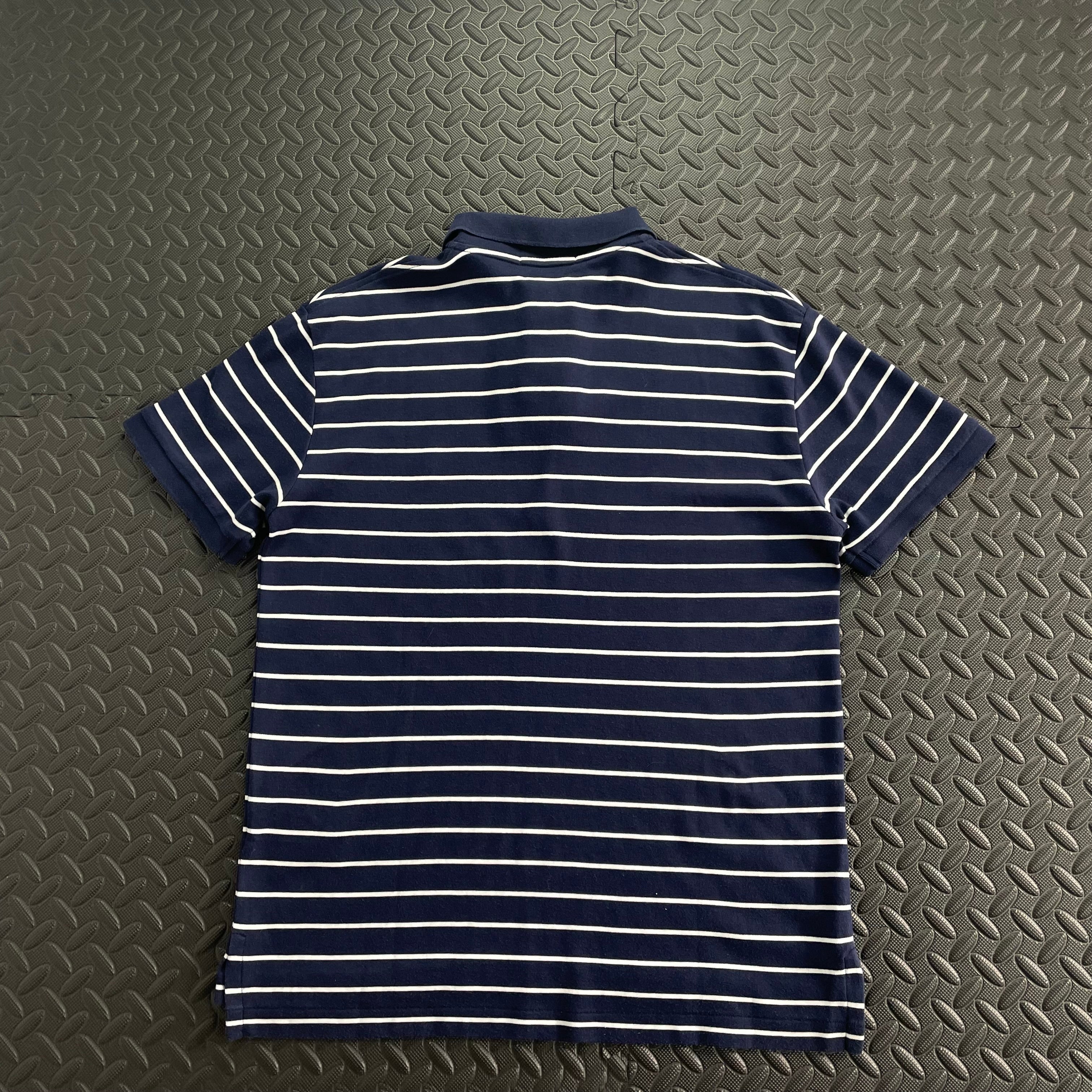 Ralph Lauren Striped Soft Cotton Polo Shirt - Navy