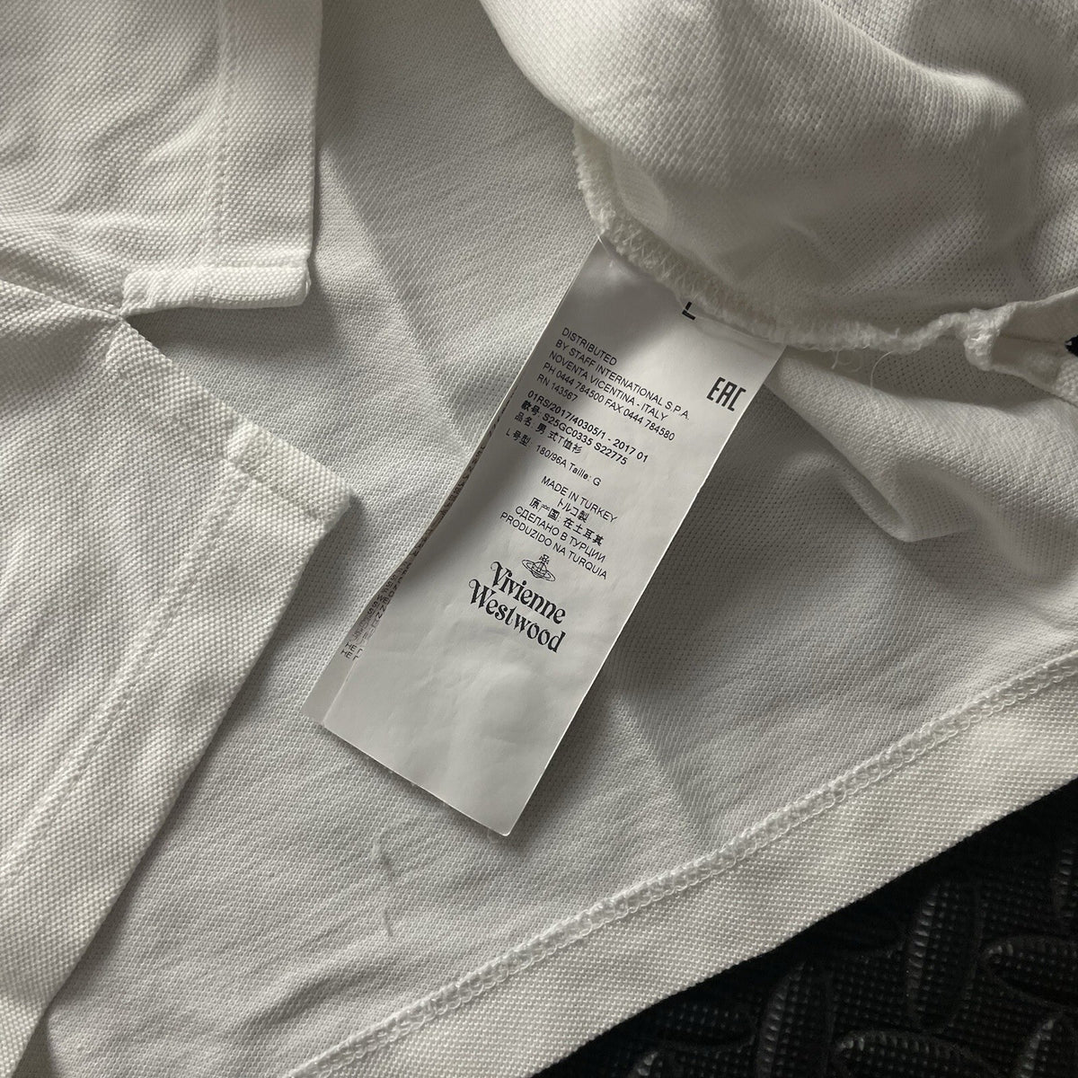 Vivienne Westwood White Polo Shirt | Men’s Slim Fit L / 3370