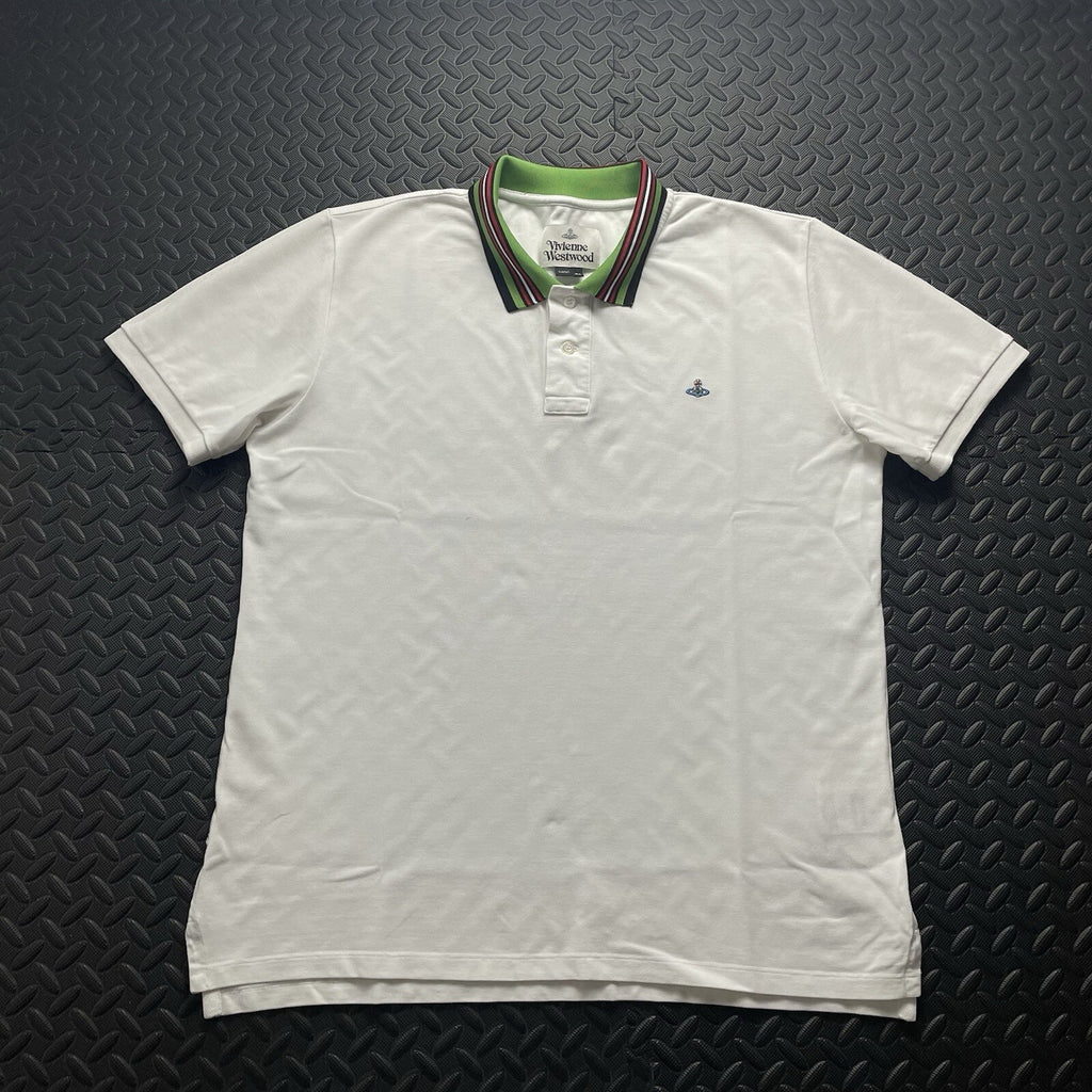 Vivienne Westwood White Polo Shirt | Men’s Slim Fit XL / 3304
