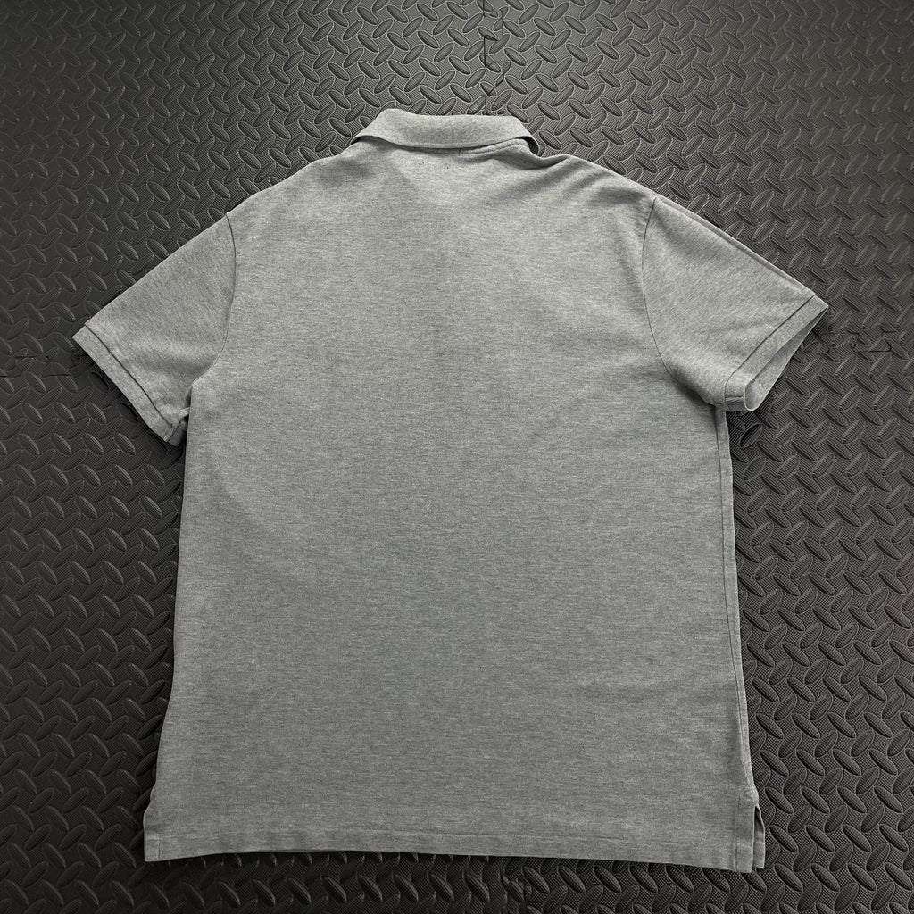 Ralph Lauren Slim Fit Stretch Mesh Polo Shirt - Light Grey