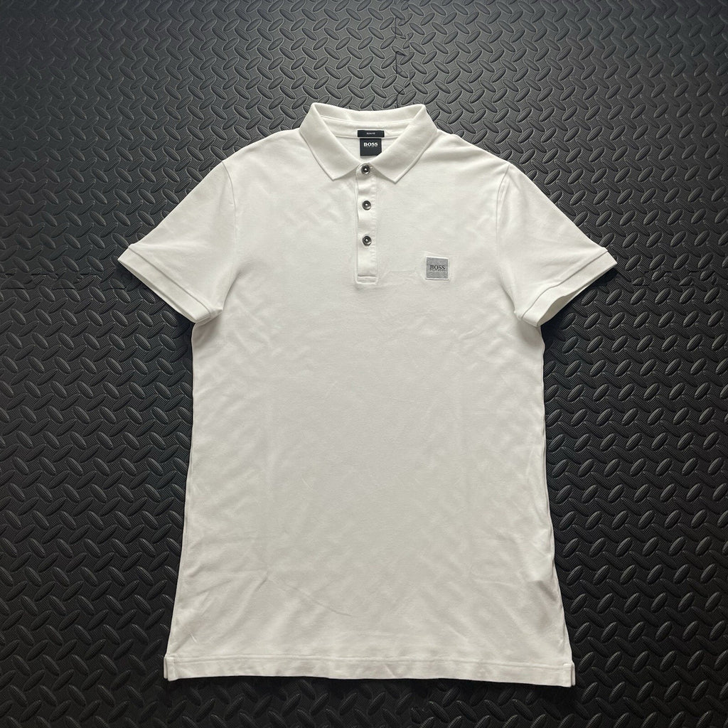 Hugo Boss White Polo Shirt | Men’s Mens Slim Fit M / 2996