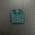 Ralph Lauren Striped Soft Cotton Polo Shirt - Dark Green