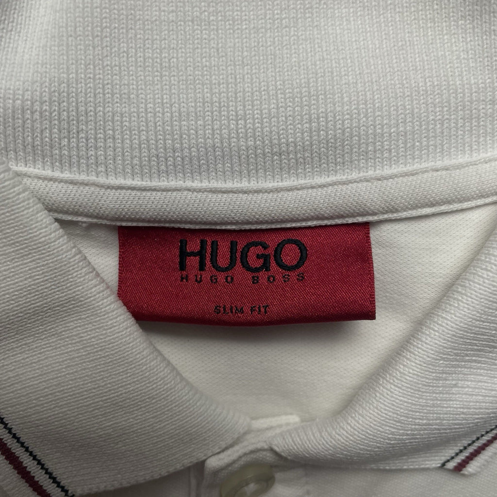 Hugo Boss White Polo Shirt | Men’s Slim Fit S