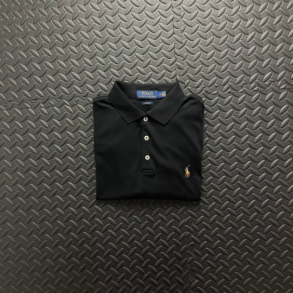 Ralph Lauren Soft Cotton Polo Shirt - Black