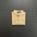 Ralph Lauren Quarter Zip Polo Shirt - Beige