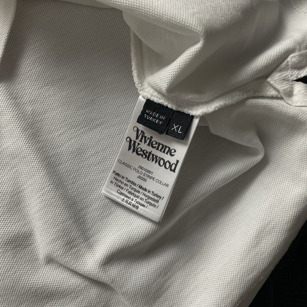 Vivienne Westwood White Polo Shirt | Men’s Slim Fit XL / 3303