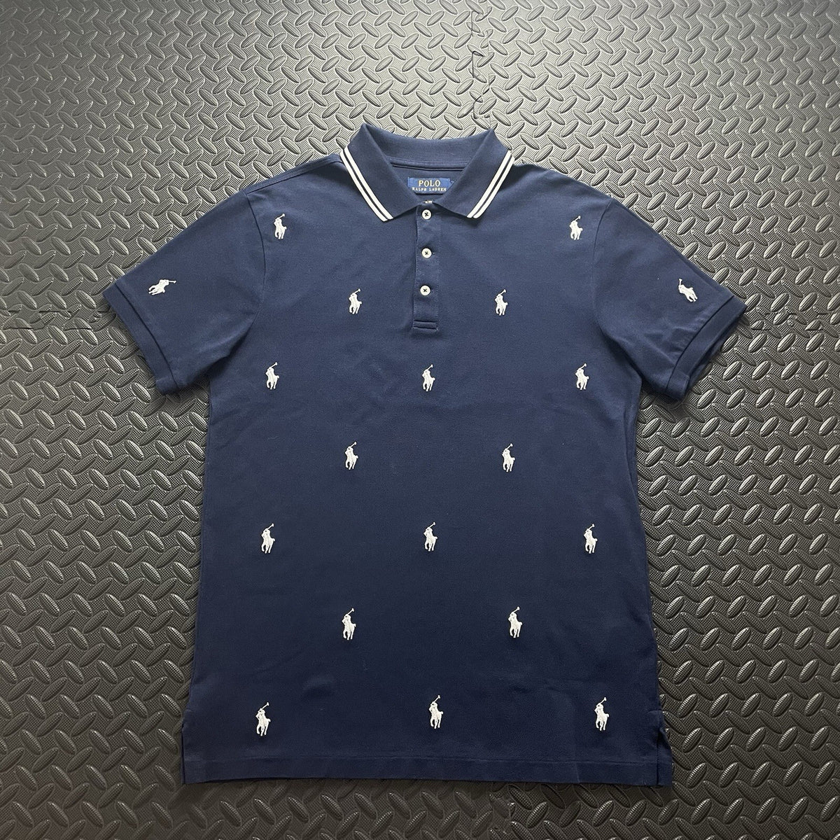Ralph Lauren Navy Blue Polo Shirt | Men’s Slim Fit M
