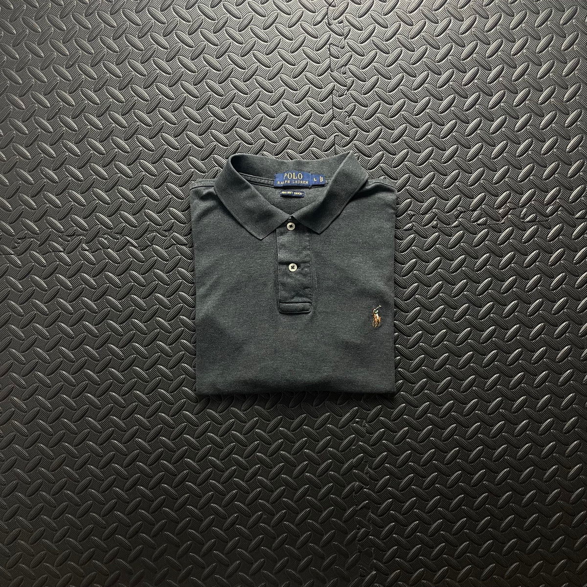 Ralph Lauren Grey Polo Shirt | Men’s Classic Fit L / 3604