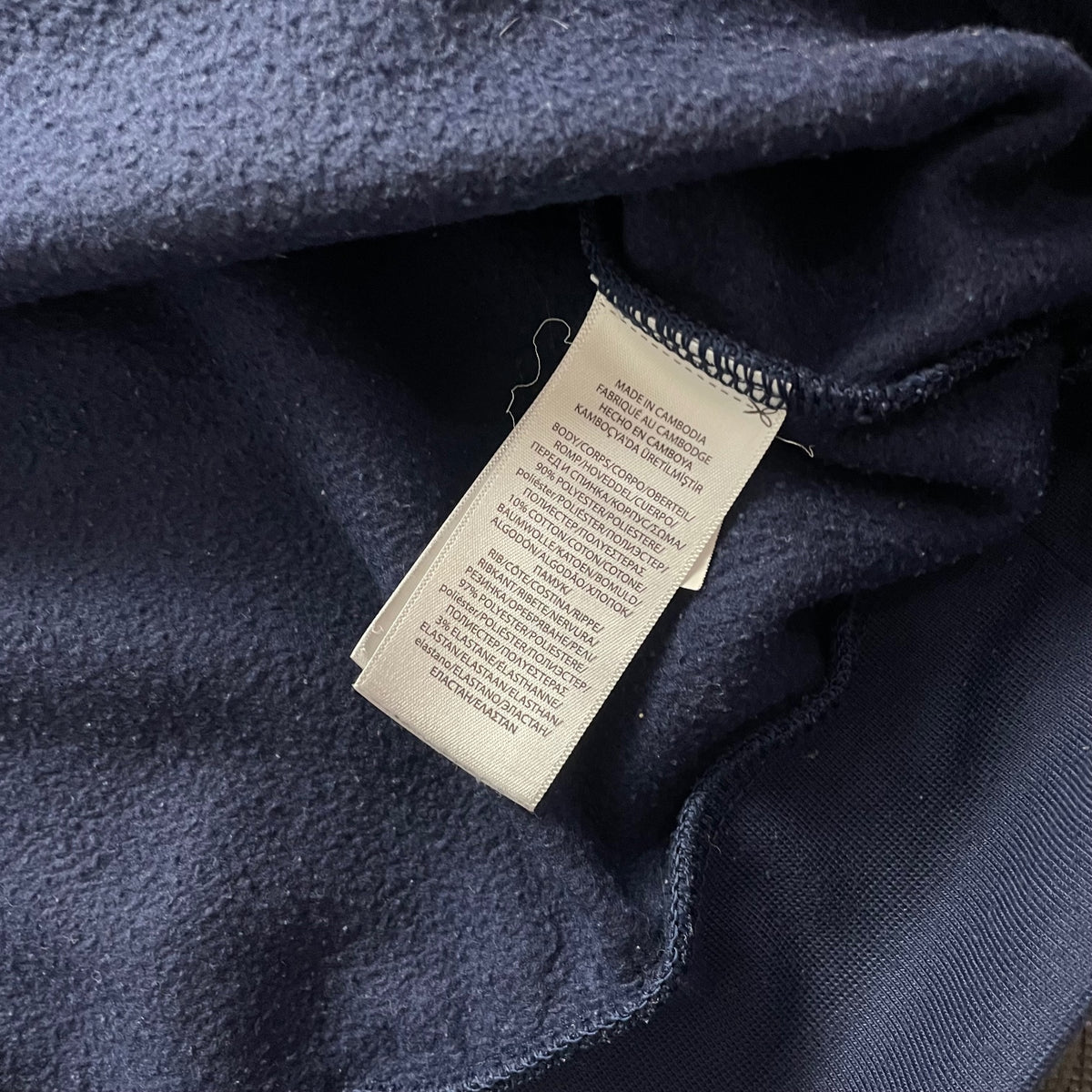 Ralph Lauren Navy 1/4 Zip Sweatshirt | Men’s Classic Fit L / 3728