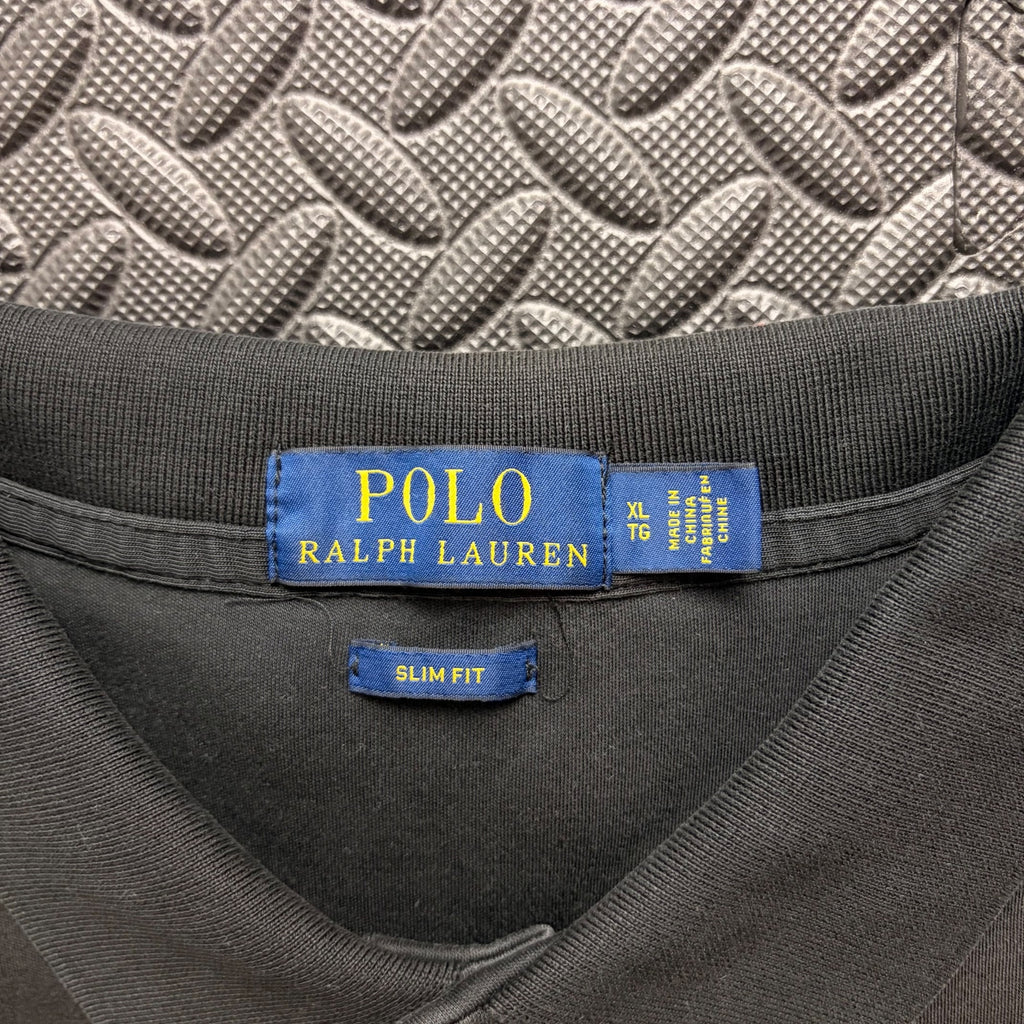 Ralph Lauren Black Polo Shirt | Men’s Slim Fit XL / 3832