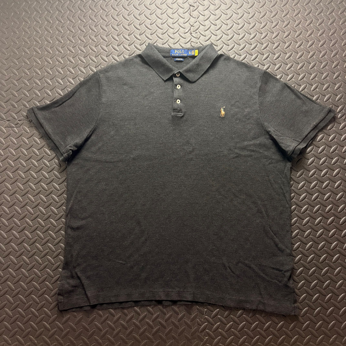 Ralph Lauren Grey Polo Shirt | Men’s Classic Fit XL / 3846