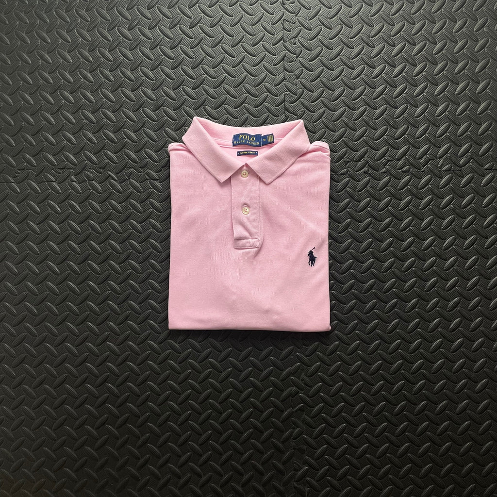 Ralph Lauren Rose Pink Polo Shirt | Men’s Custom Slim Fit M / 3440