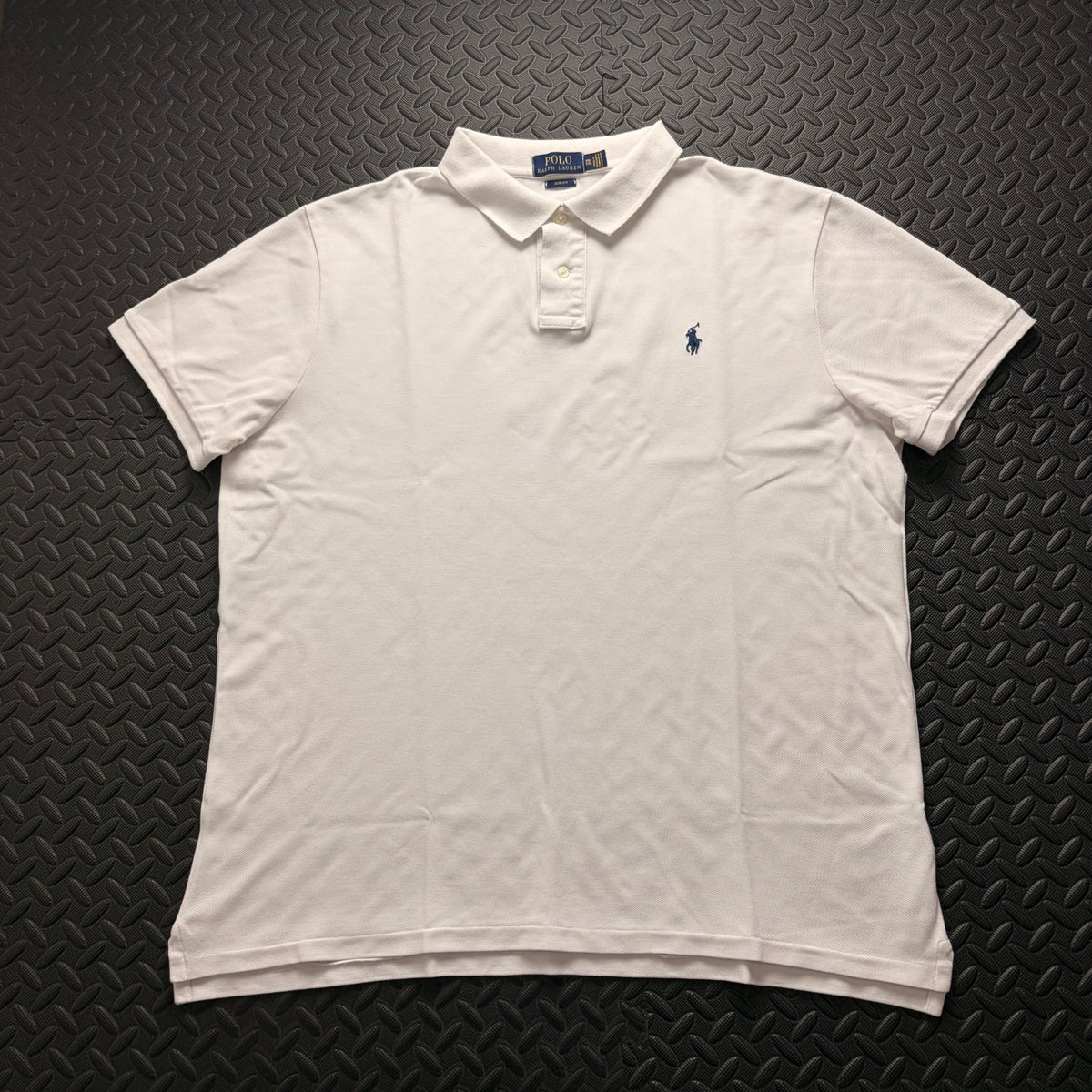 Ralph Lauren White Polo Shirt | Men’s Slim Fit XXL / 3821