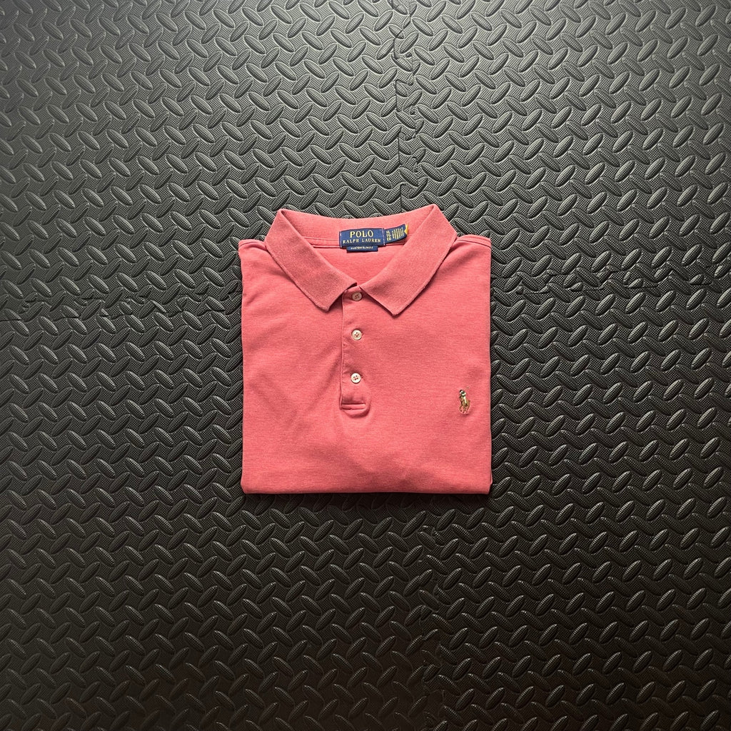 Ralph Lauren Pink Polo Shirt | Men’s Custom Slim Fit XL / 3674