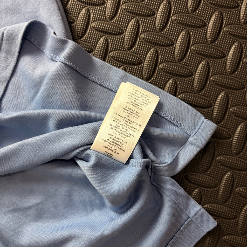 Ralph Lauren Blue Polo Shirt | Men’s Custom Slim Fit XL / 3861