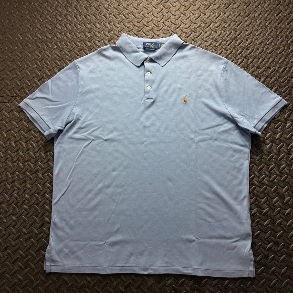 Ralph Lauren Blue Polo Shirt | Men’s Custom Slim Fit XL / 3861
