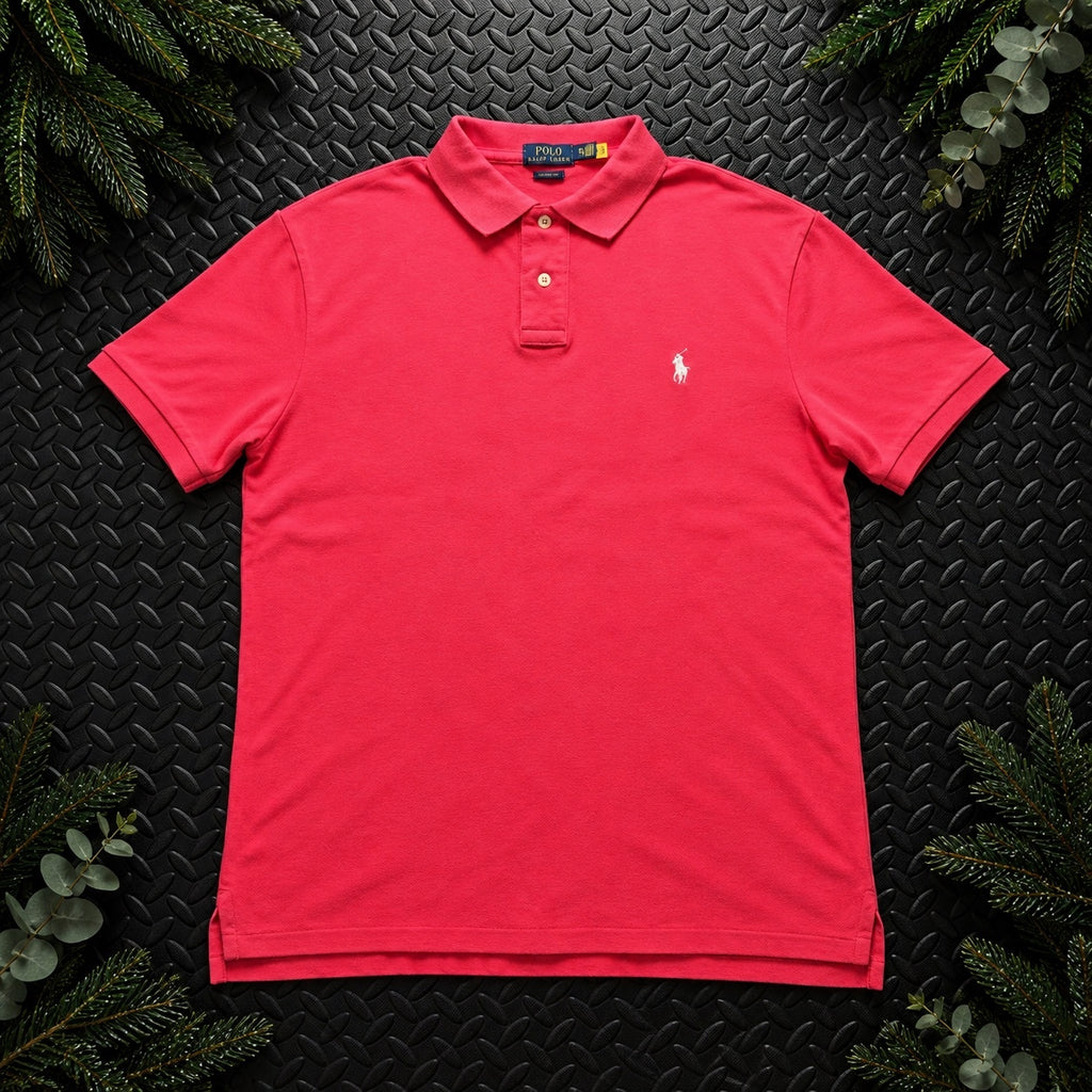 Ralph Lauren Pink Polo Shirt | Men’s Classic Fit XXL / 3866