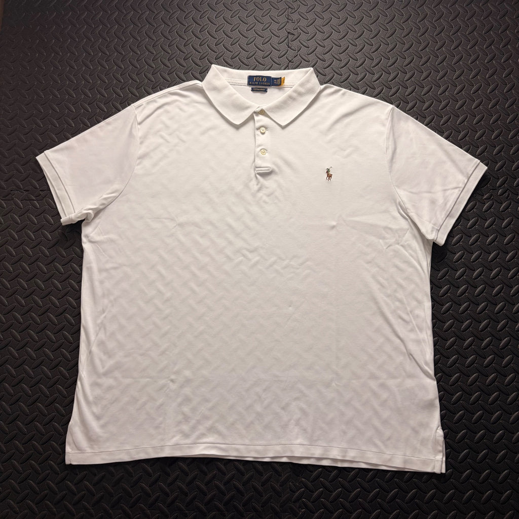 Ralph Lauren White Polo Shirt | Men’s Custom Slim Fit XXL / 3819