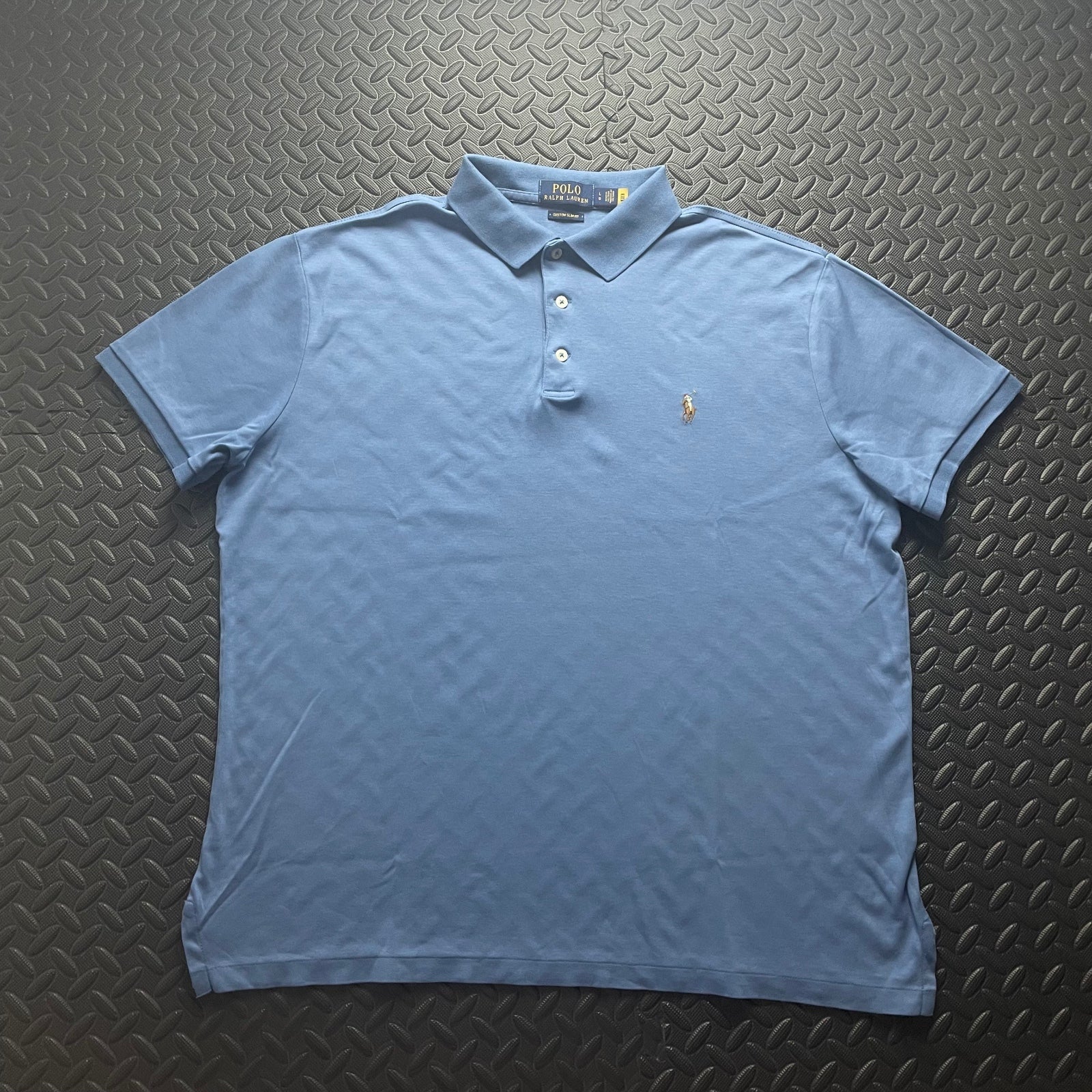 Ralph Lauren Blue Polo Shirt | Men’s Custom Slim Fit L / 3402