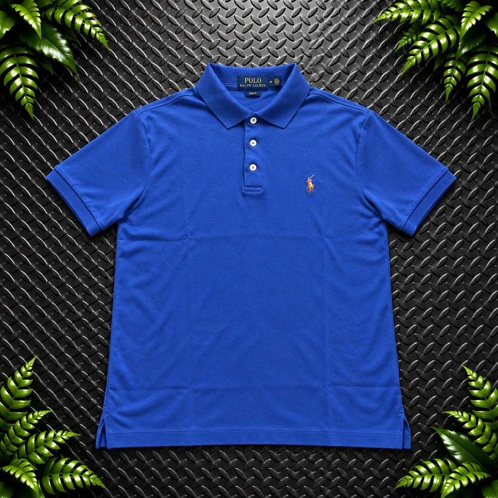 Ralph Lauren Blue Polo Shirt | Men’s Slim Fit M / 3706