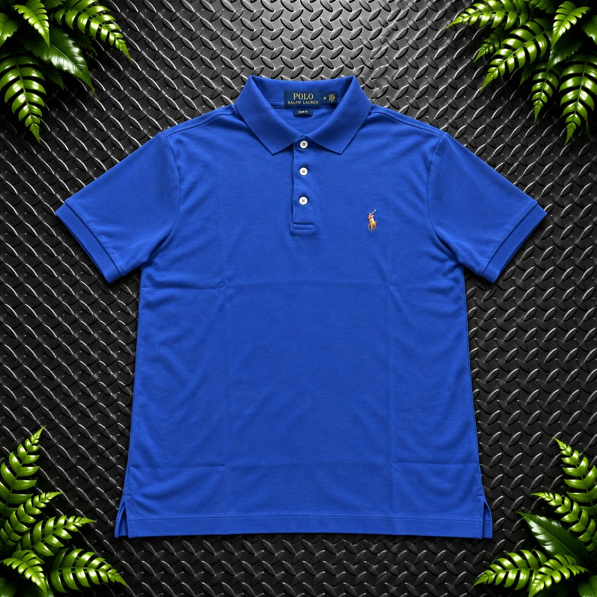 Ralph Lauren Blue Polo Shirt | Men’s Slim Fit M / 3706