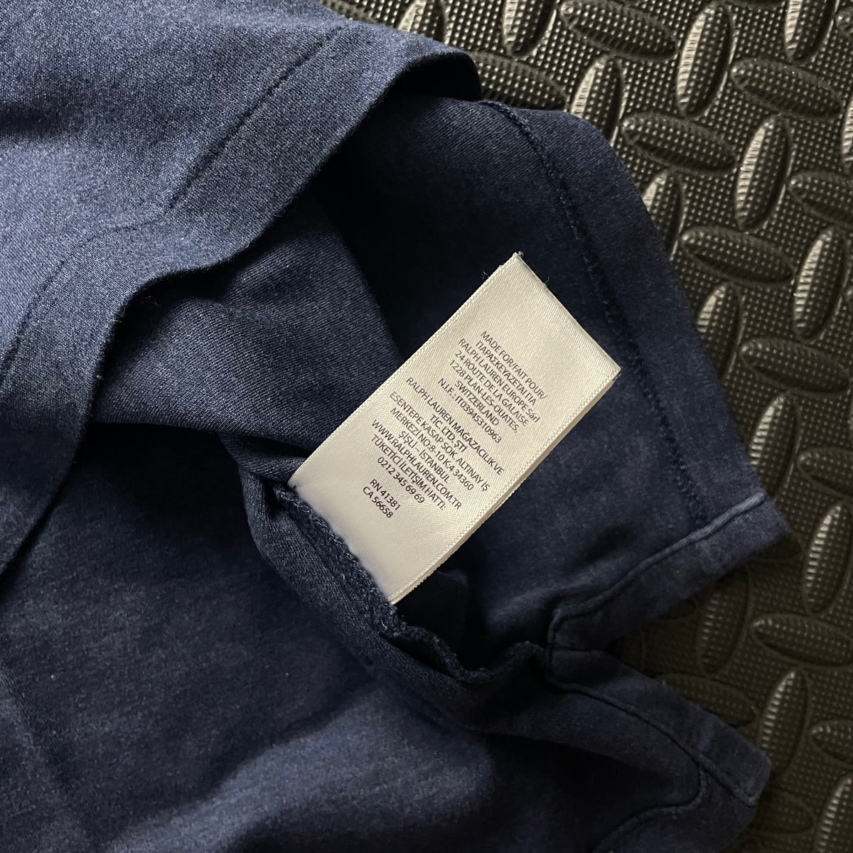 Ralph Lauren Navy Polo Shirt | Men’s Slim Fit XL / 3635