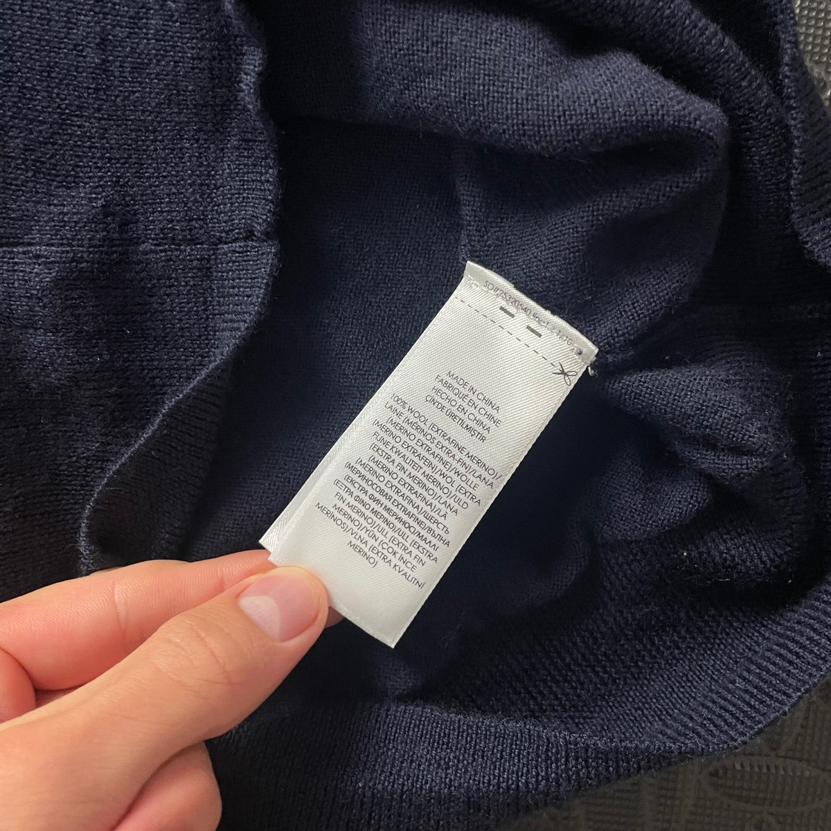 Ralph Lauren Navy V-Neck Jumper | Men’s Classic Fit S | 3769