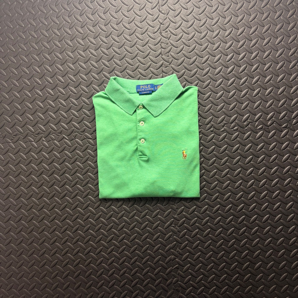 Ralph Lauren Green Polo Shirt | Men’s Classic Fit L / 3868