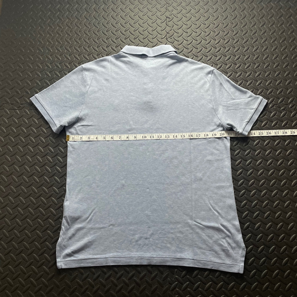 Ralph Lauren Light Blue Polo Shirt | Men’s Custom Slim Fit L / 3637