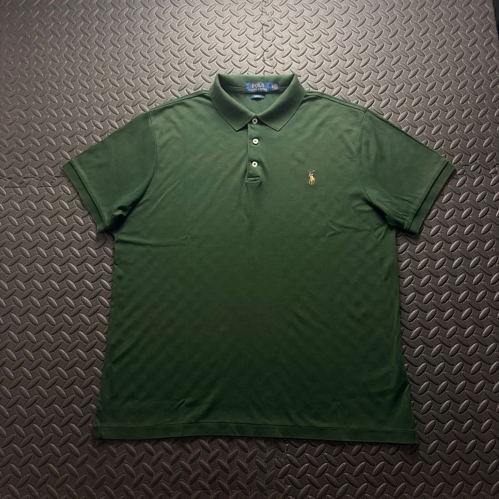 Ralph Lauren Dark Green Polo Shirt | Men’s Slim Fit XL / 3814
