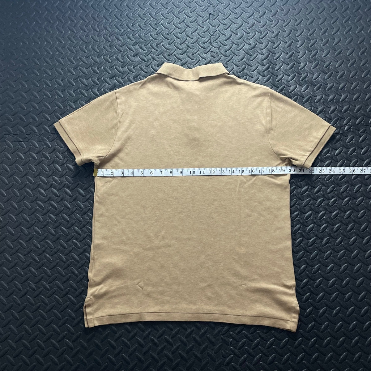 Ralph Lauren Beige Polo Shirt | Men’s Custom Slim Fit M / 3652