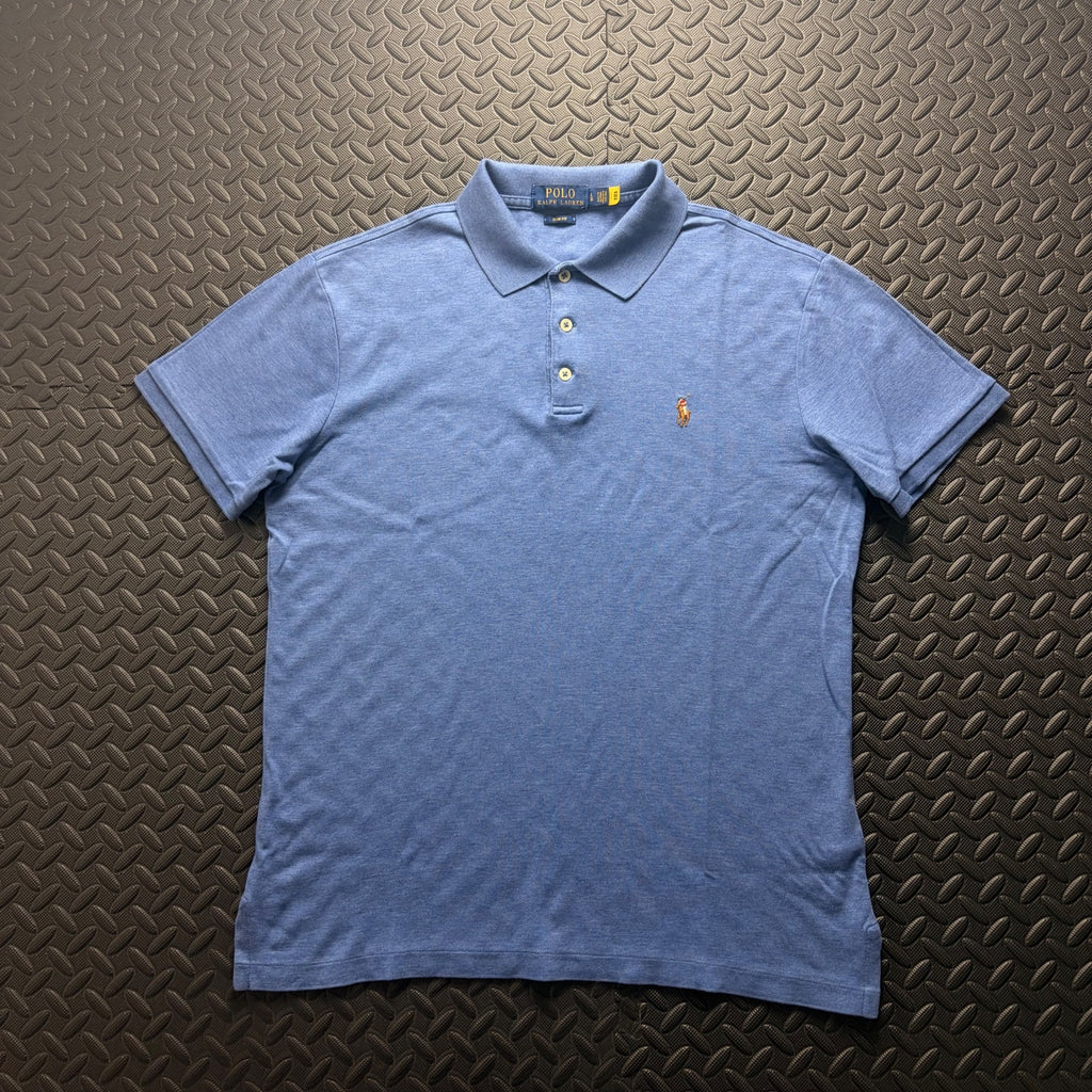 Ralph Lauren Blue Polo Shirt | Men’s Slim Fit L / 3869